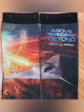 Above and Beyond Boeing Graphic Crew Socks - Sunset Multi